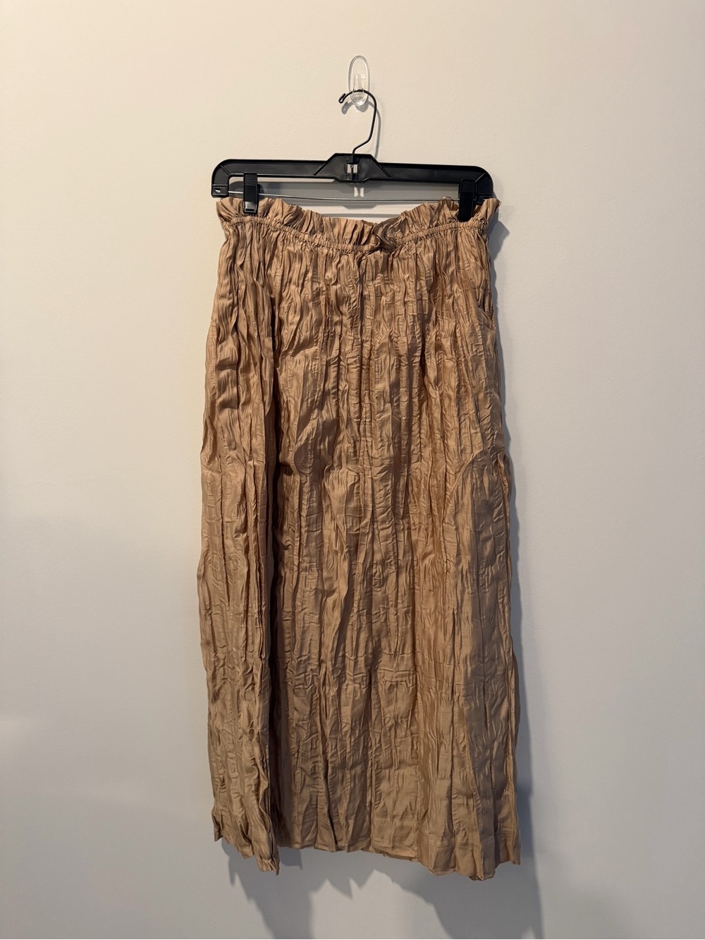 Banana Republic Crinkled Maxi Skirt - Light Brown